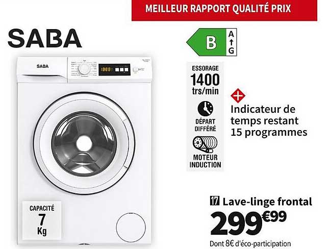 lave-linge frontal saba