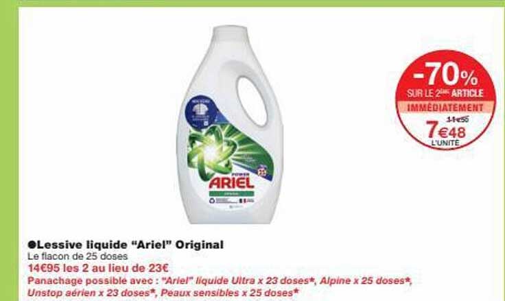 Lessive Liquide "ariel" Original