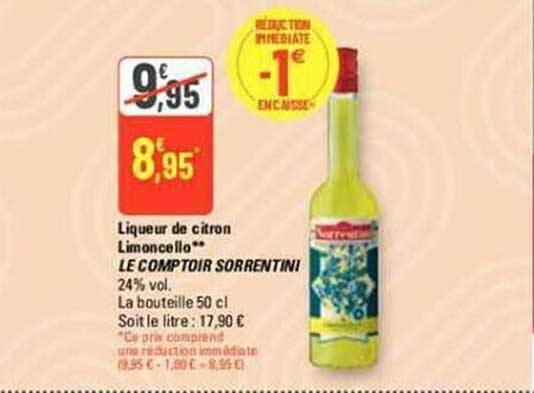 Liqueur De Citron Limoncello Le Comptoir Sorrentini