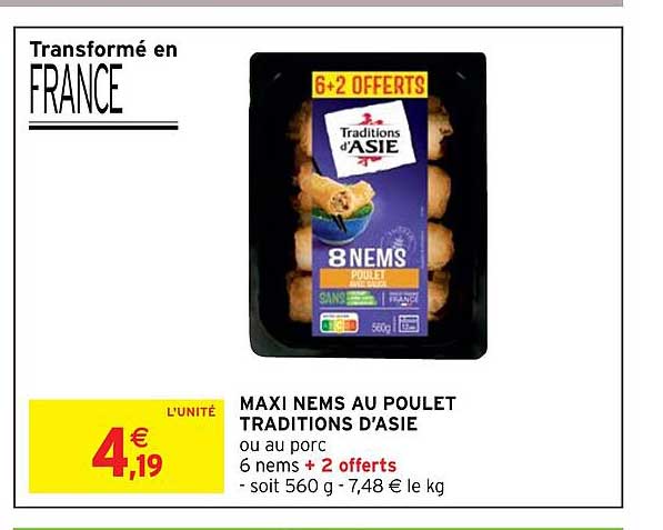 maxi nems au poulet traditions d'asie