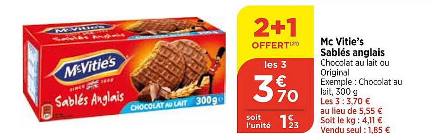 mc vitie's sablés anglais