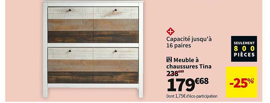 meuble à chaussures tina