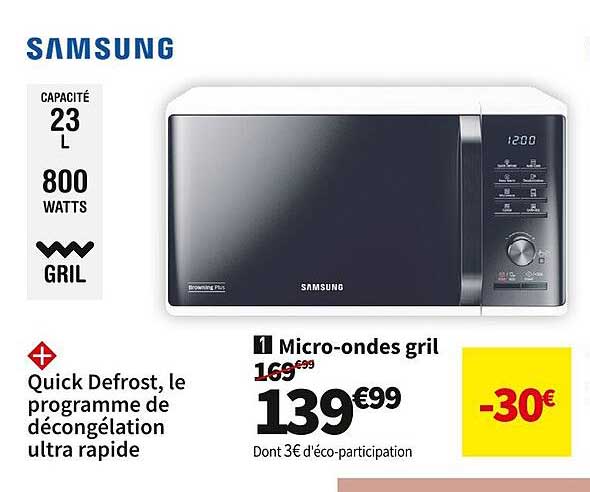 micro-ondes gril samsung