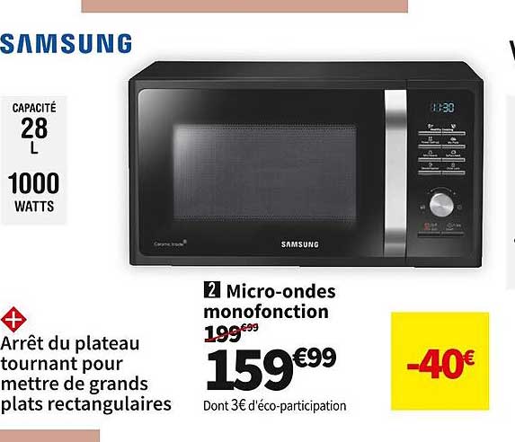 micro-ondes monofonction samsung