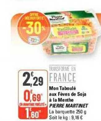 mon taboulé aux fèves de soja à la menthe pierre martinet