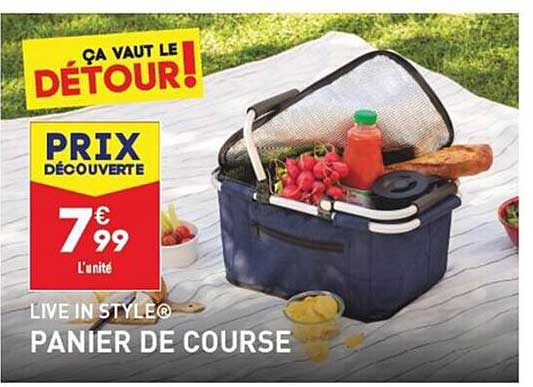 panier de course live in style