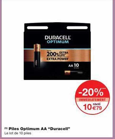 Piles Optimum Aa "duracell"