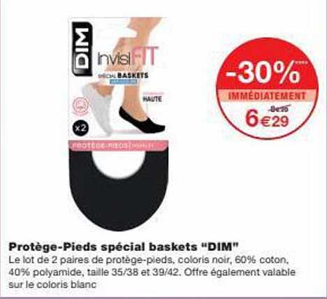protège-pieds spécial baskets "dim"
