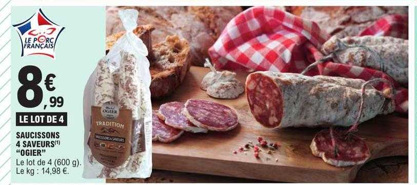 Saucissons 4 Saveurs "ogier"