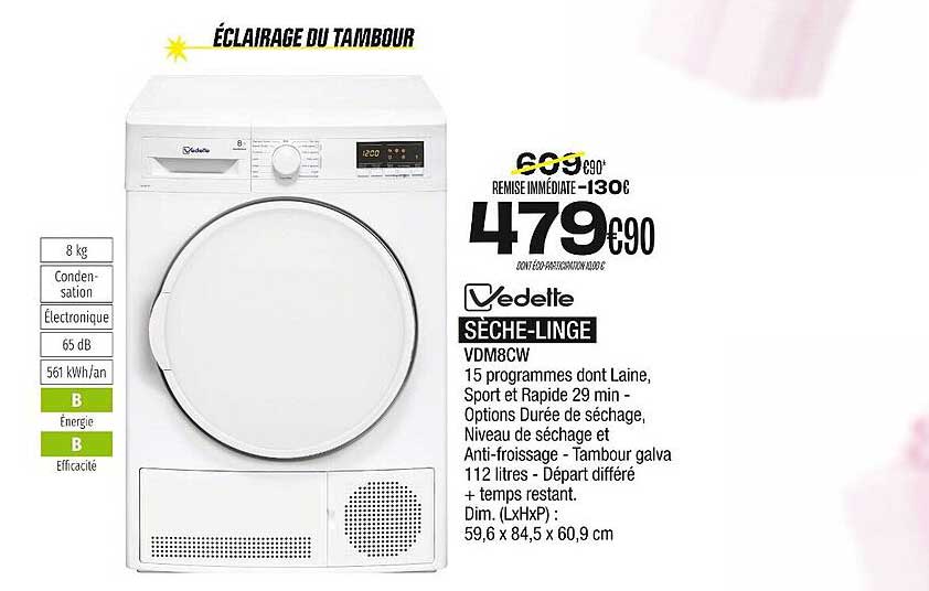 sèche-linge vedette