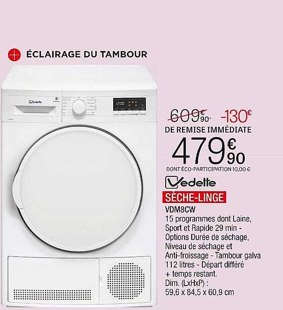 sèche-linge vedette