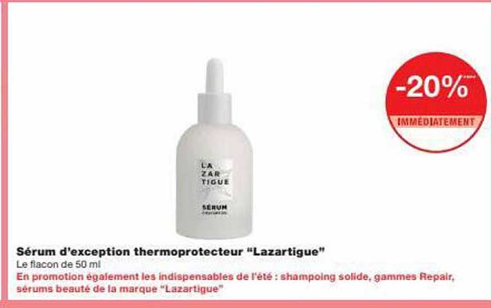 sérum d'exception thermoprotecteur "lazartigue"