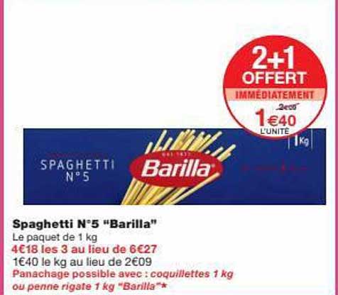 Spaghetti N°5 "barilla"