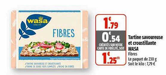 tartine savoureuse et croustillante wasa