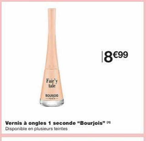 vernis à ongles 1 seconde "bourjois"