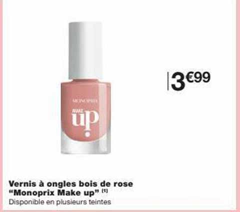 vernis à ongles bois de rose "monoprix make up"