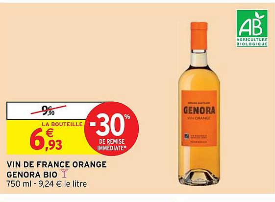 Vin De France Orange Genora Bio