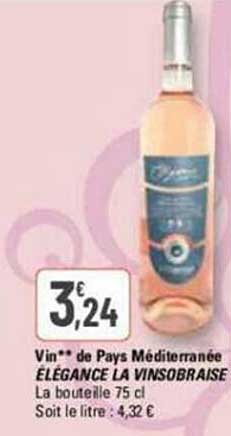 Vin De Pays Méditerranée élégance La Vinsobraise