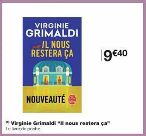 virginie grimaldi "il nous restera ça"