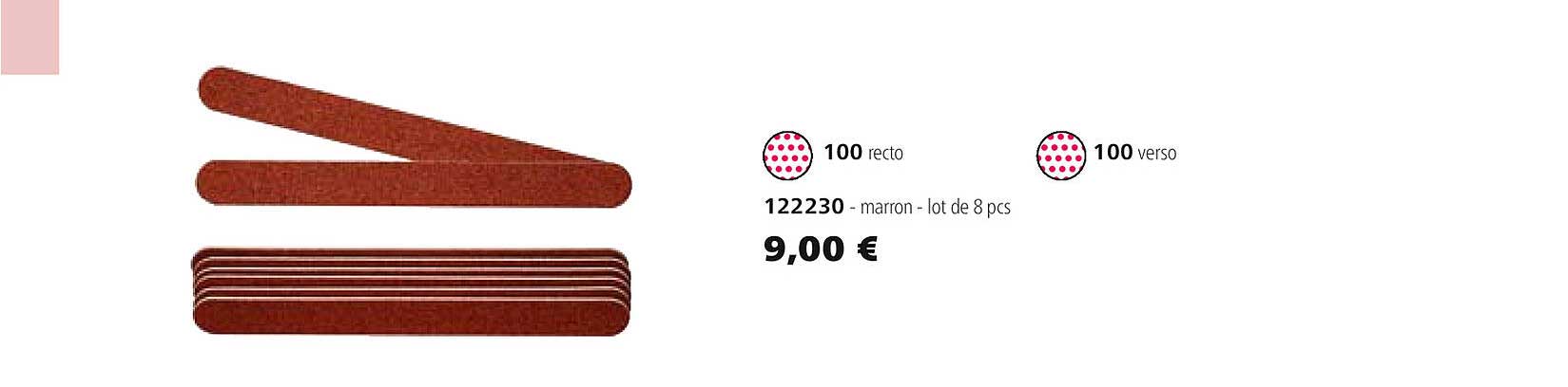 122230 - marron - lot de 8 pcs