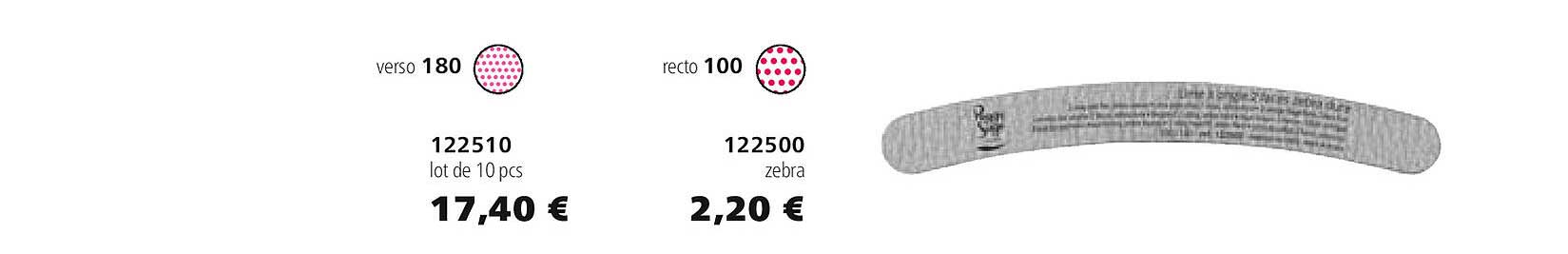 122510 lot de 10 pcs 122500 zebra