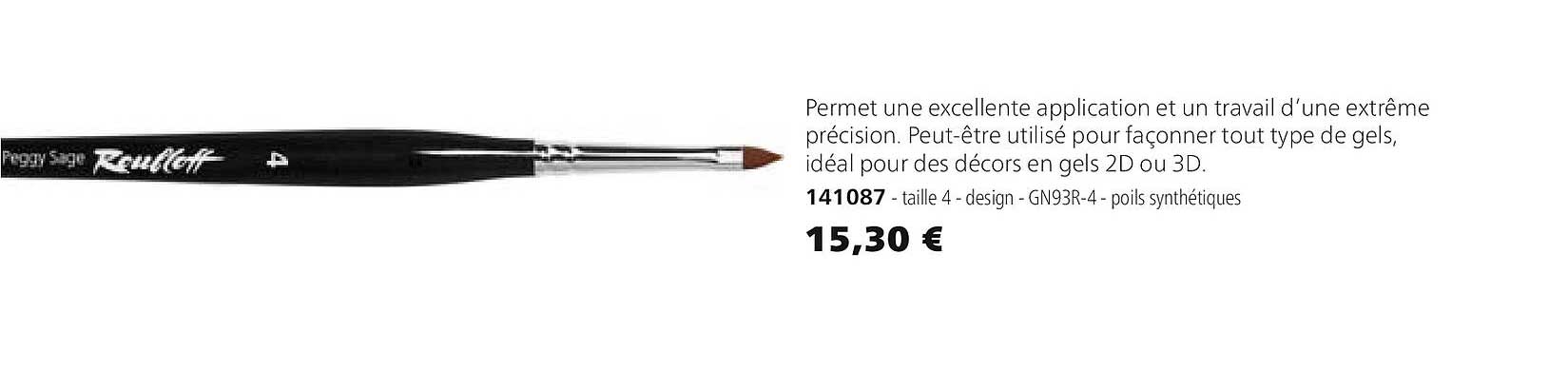 141087 taille 4 design gn93r-4 poils synthétiques