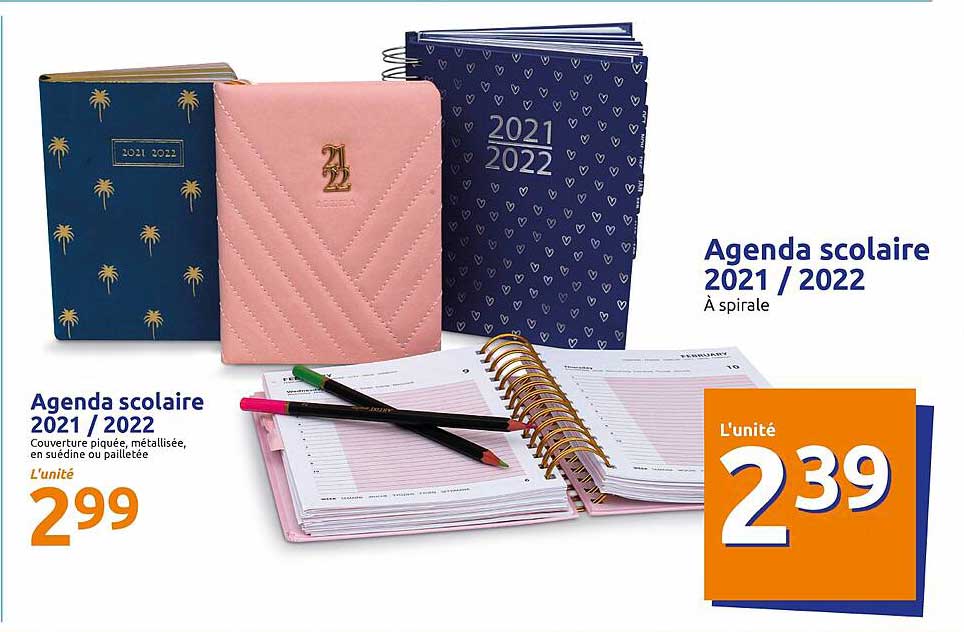 Agenda Scolaire 2021 - 2022