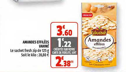 amandes effilées vahiné