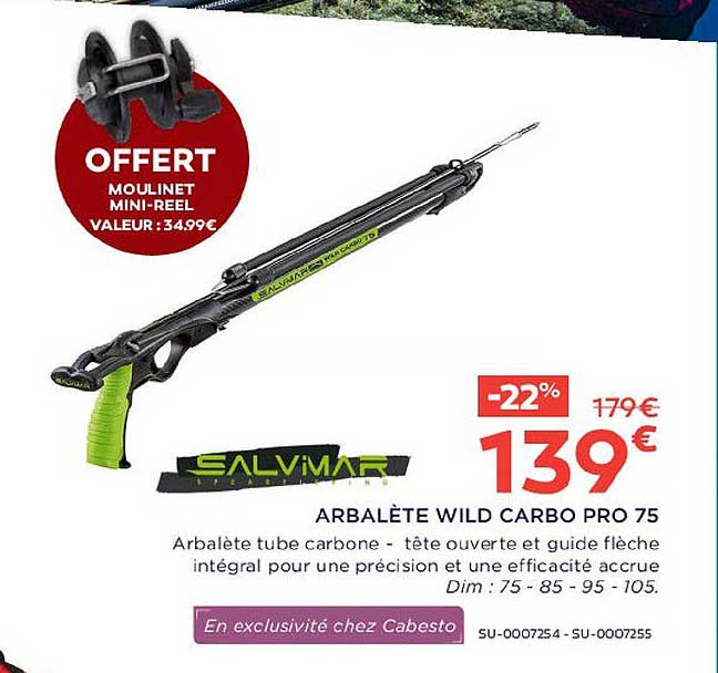 arbalète wild carbo pro 75