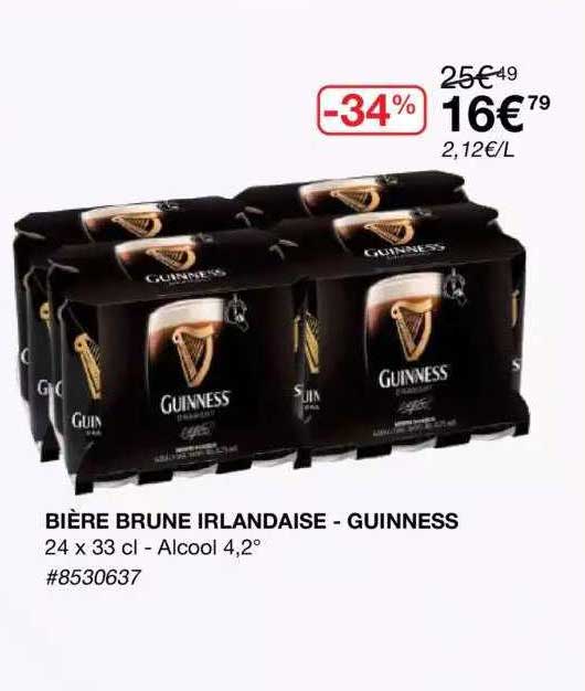 bière brune irlandaise - guinness