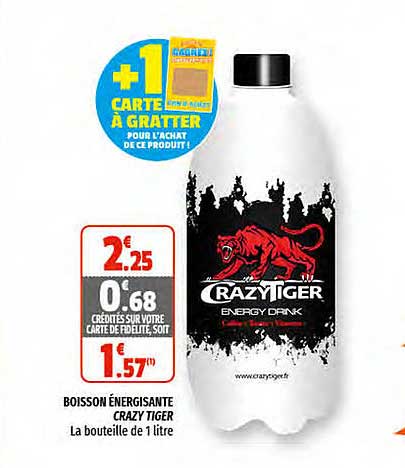 boisson énergisante crazy tiger