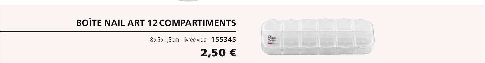 boîte nail art 12 compartiments 155345