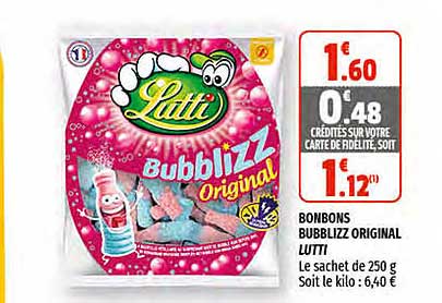 bonbons bubblizz original lutti