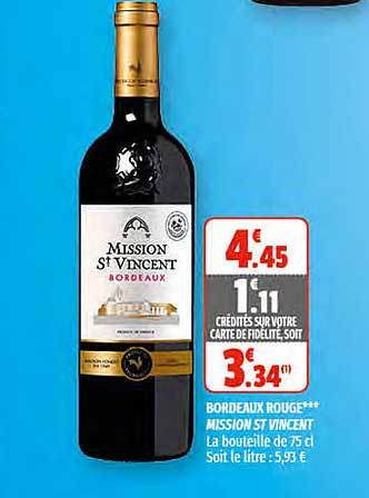 bordeaux rouge mission st vincent