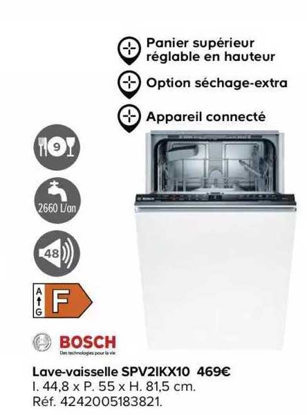 bosch lave-vaisselle spv2ikx10