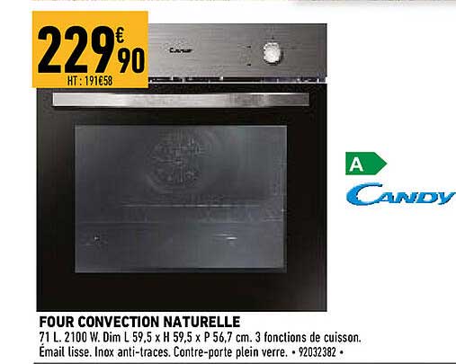 candy four convection naturelle