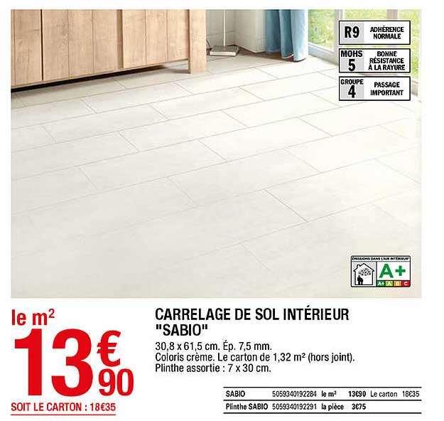 Carrelage De Sol Intérieur "sabio"