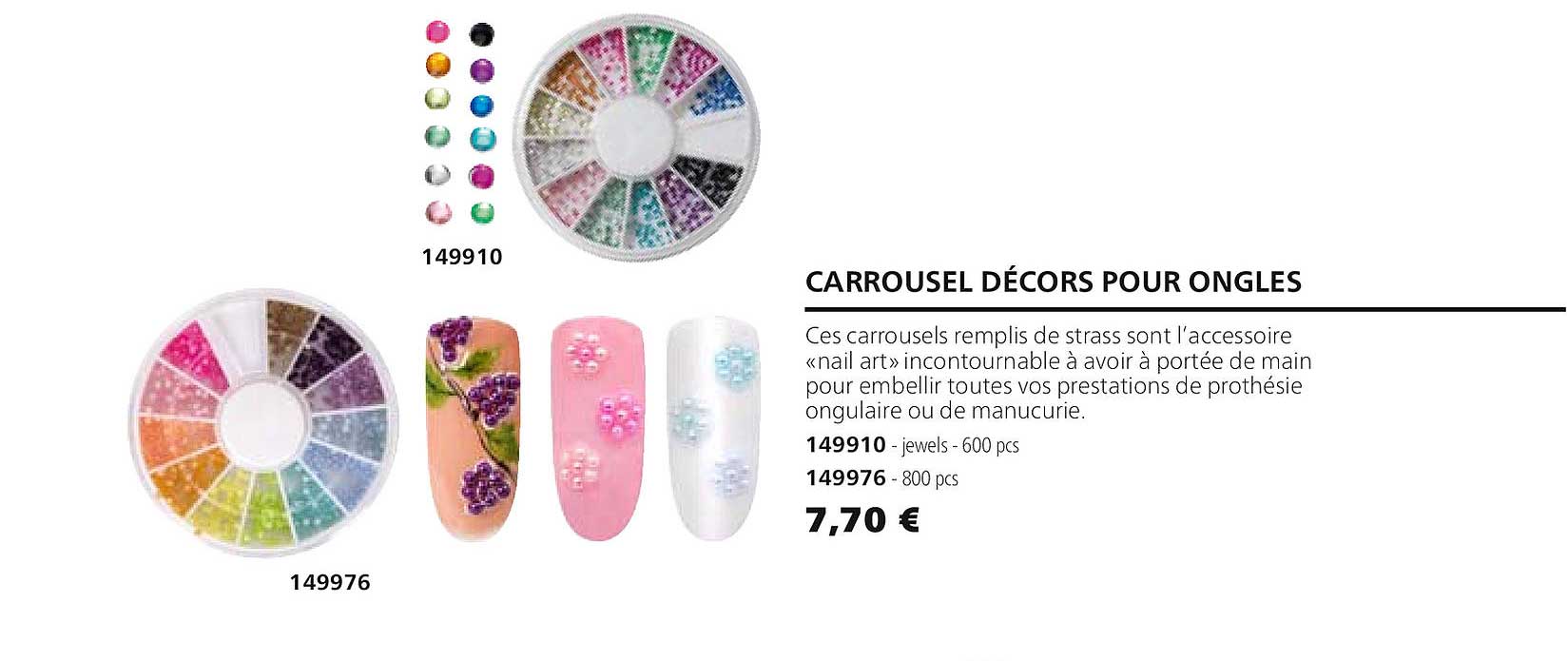 carrousel décors pour ongles 149910 149976