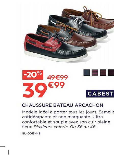 chaussure bateau arcachon cabest