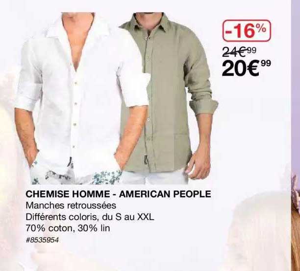 chemise homme - american people