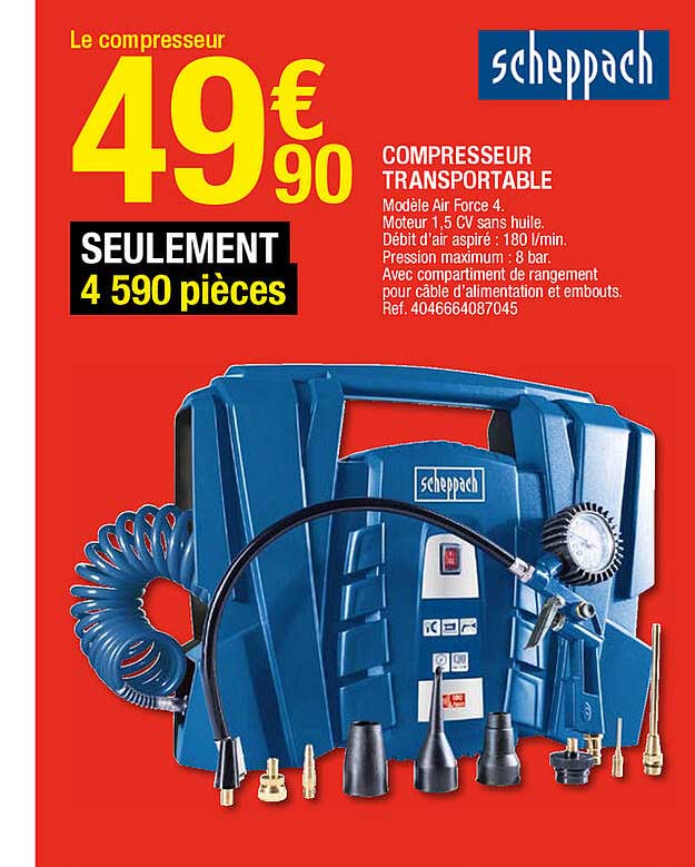 Compresseur Transportable Scheppach