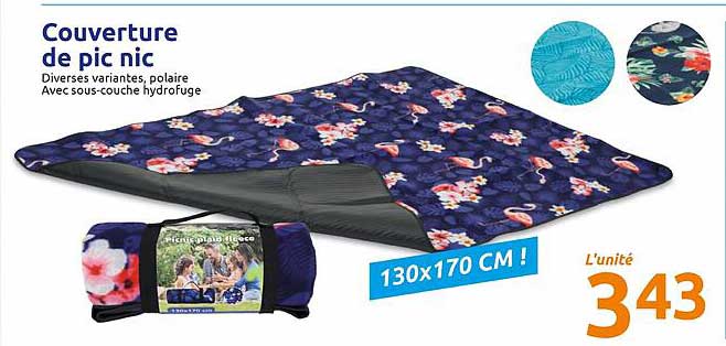 couverture de pic nic