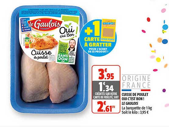 cuisse de poulet oui c'est bon! le gaulois