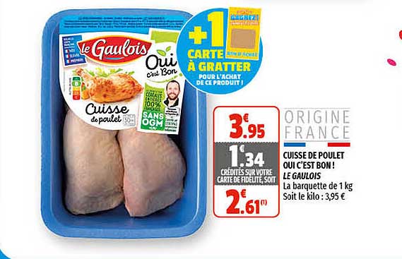 cuisse de poulet oui c'est bon! le gaulois