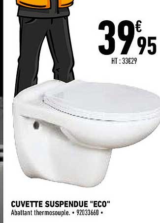 cuvette suspendue "éco"