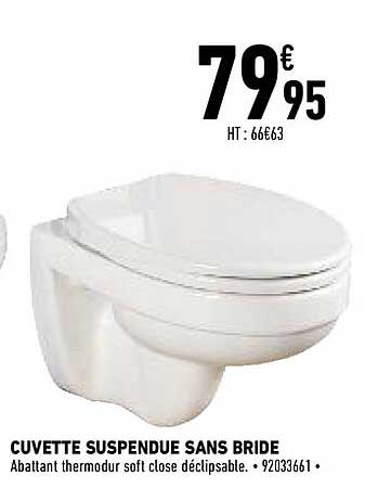 Cuvette Suspendue Sans Bride