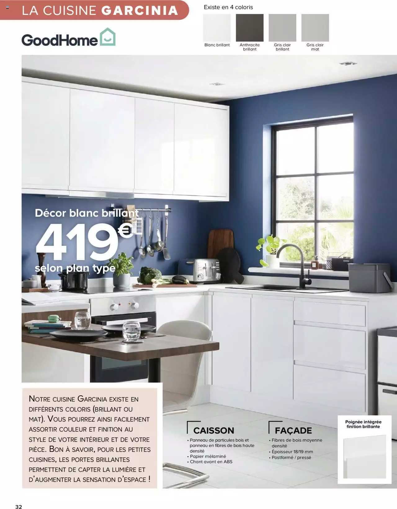 décor blanc brillant goodhome