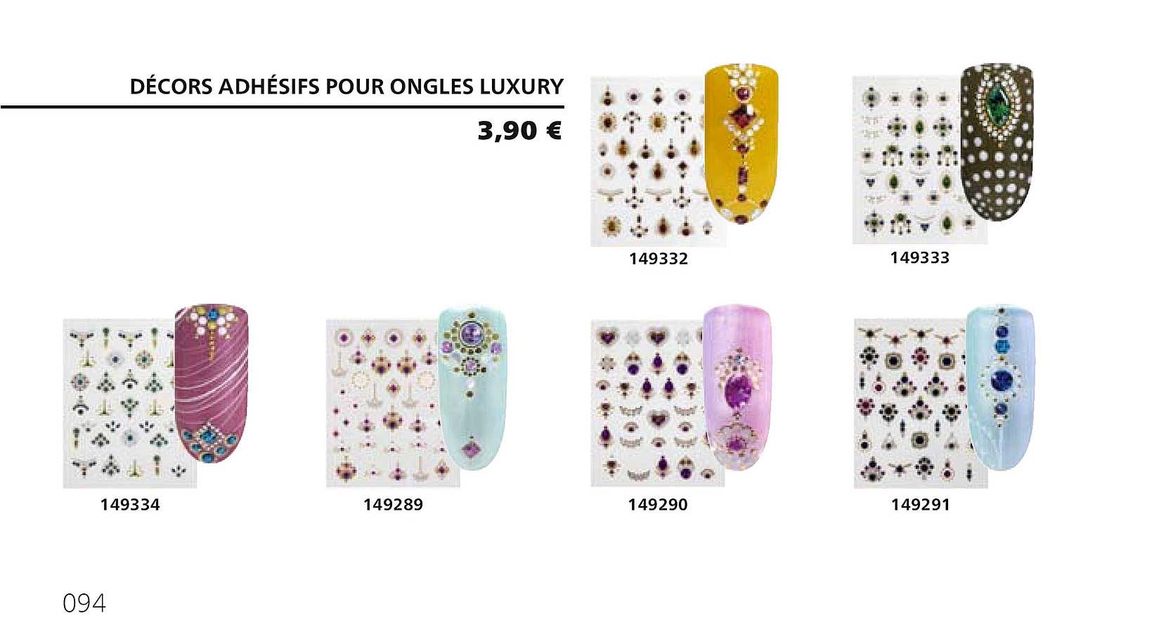 décors adhésifs pour ongles luxury