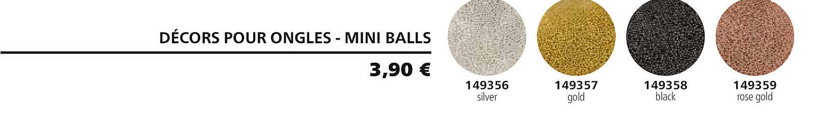 décors pour ongles - mini balls