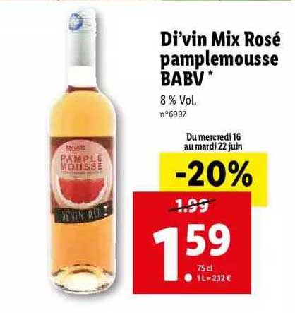 di'vin mix rose pamplempousse babv